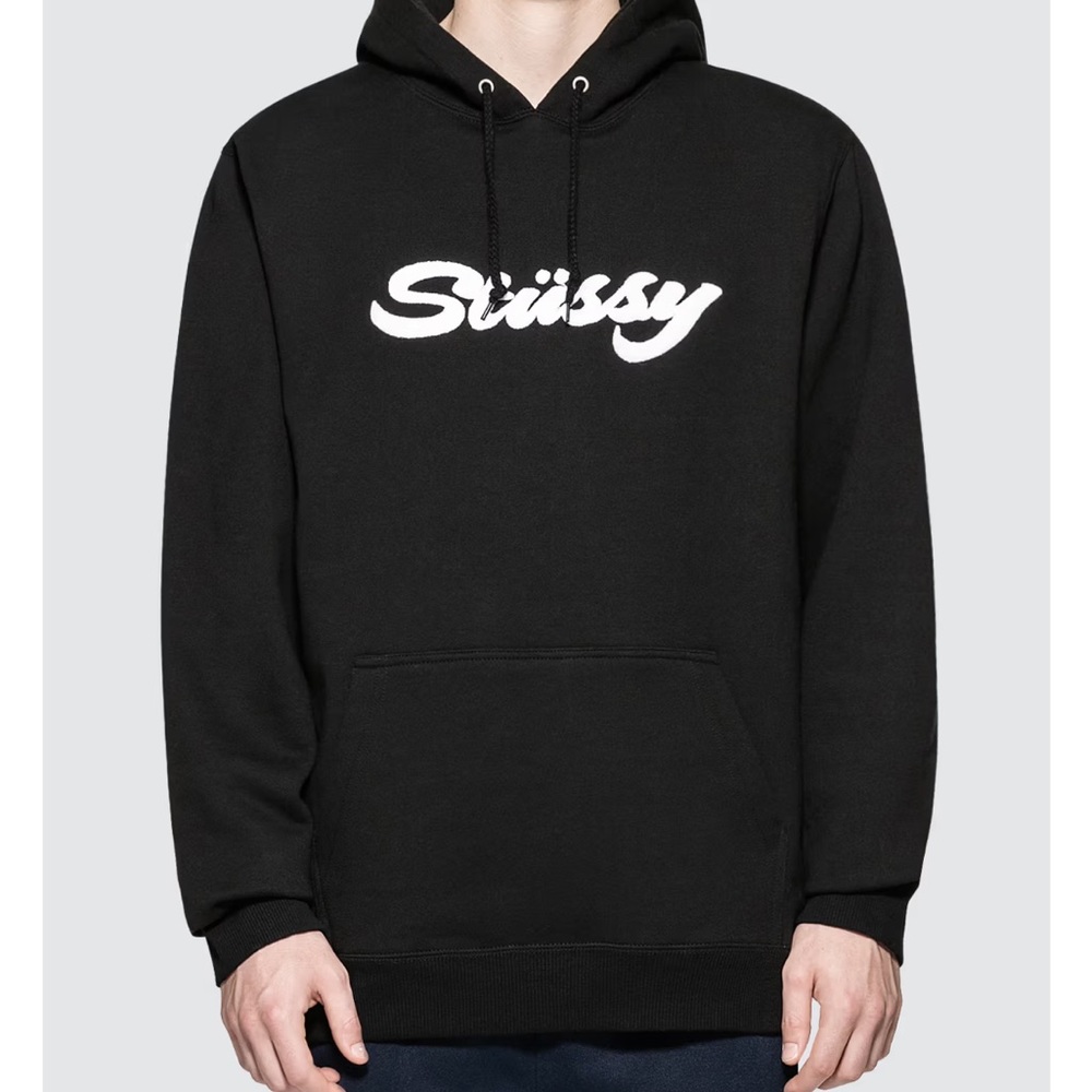 Stussy chenille hoodie sweatshirt